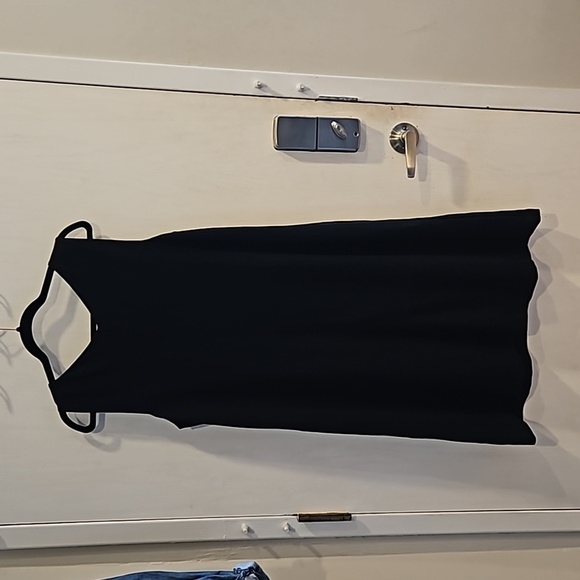 Eileen Fisher Black Sleeveless Ponte Aline Tent Dress M - Picture 3 of 8